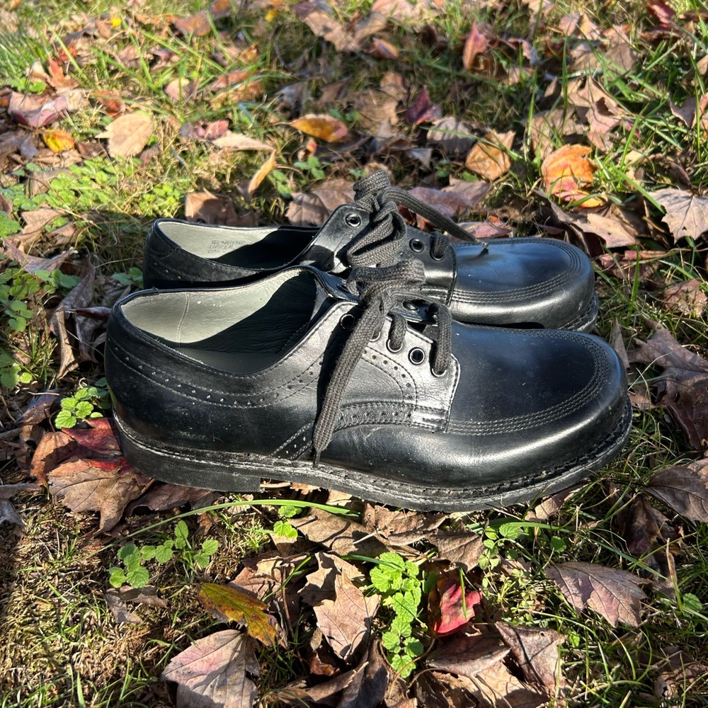 Classic leather Black Men's Shoes